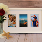 11"x18" Three Photo Frame - White