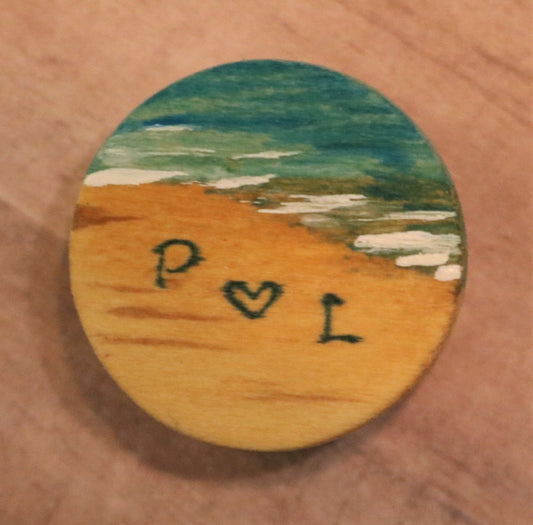 Surf Line Hand-Painted Token