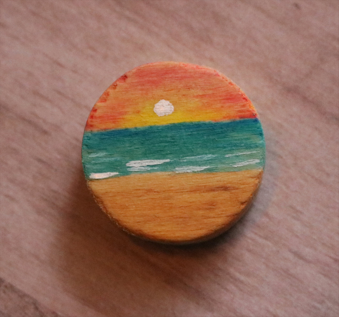 Sunset Horizon Hand-Painted Token