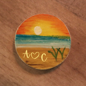 Sunset Horizon Hand-Painted Token